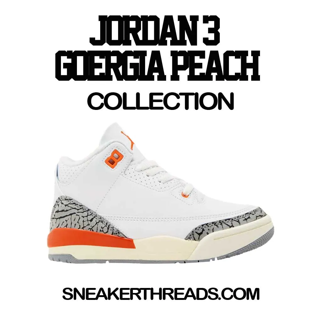 Retro 3 Georgia Peach  Sneaker Threads Box Hoody