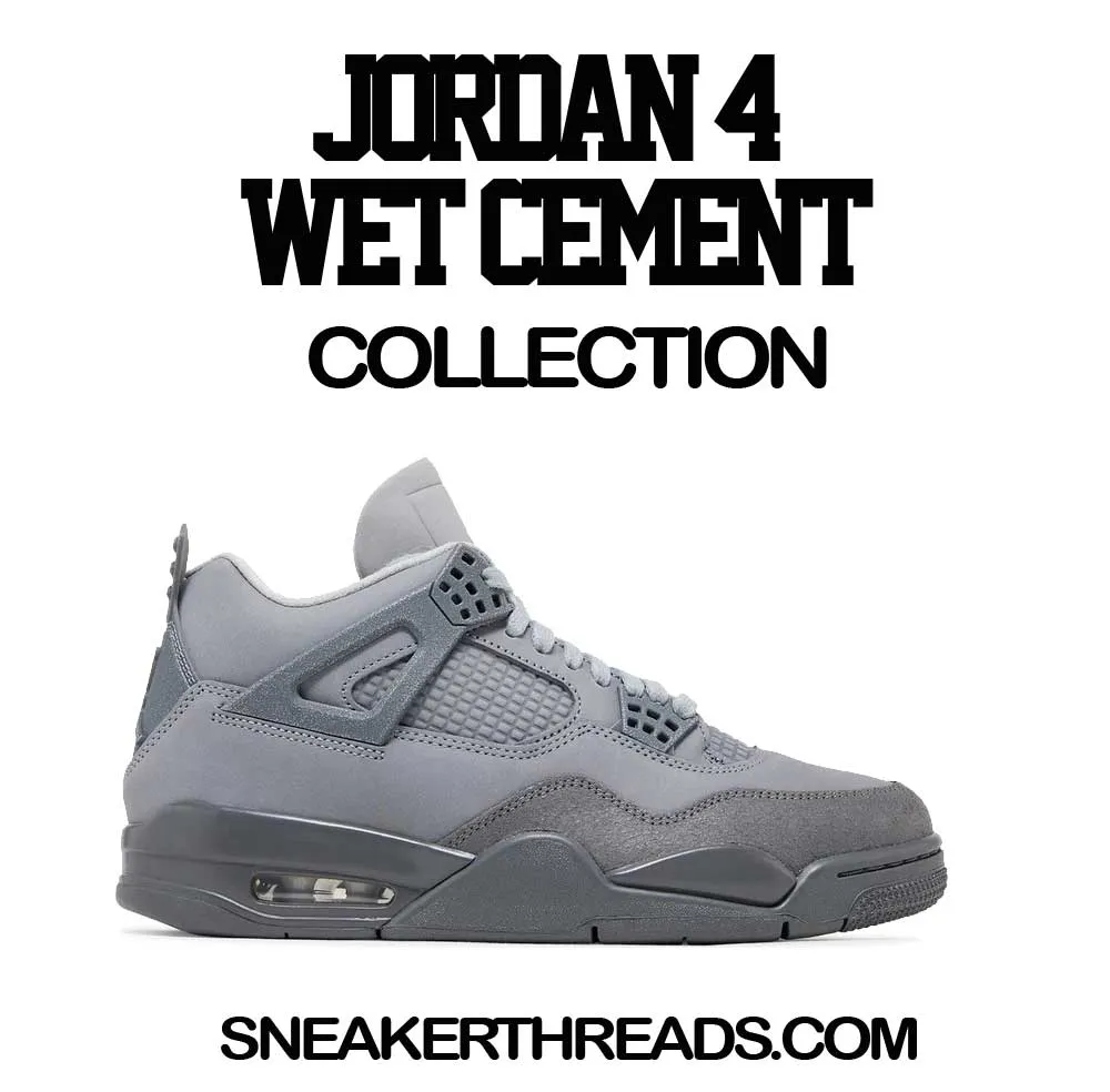 Retro 4 Wet Cement Goat Hoody