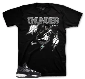 Retro 4 White Thunder Fly Kicks Shirt