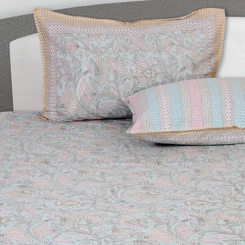 Saagara Floral Bedsheet - Multicolor