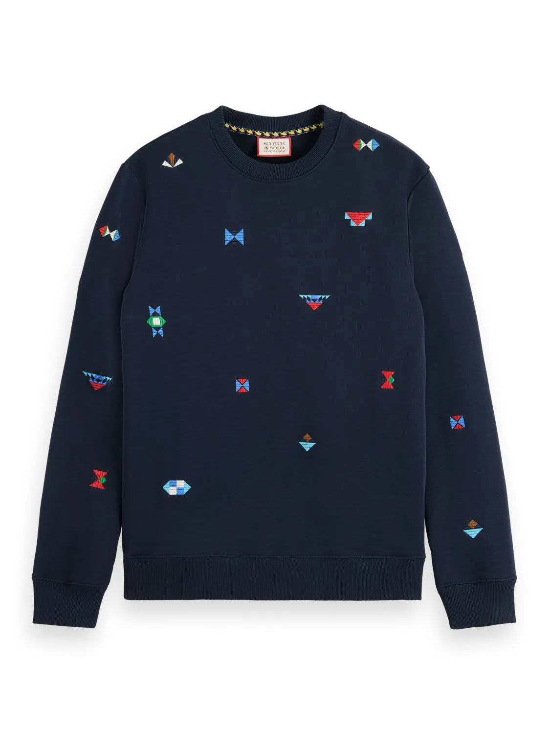 Scotch and Soda Embroidered Sweat - Navy