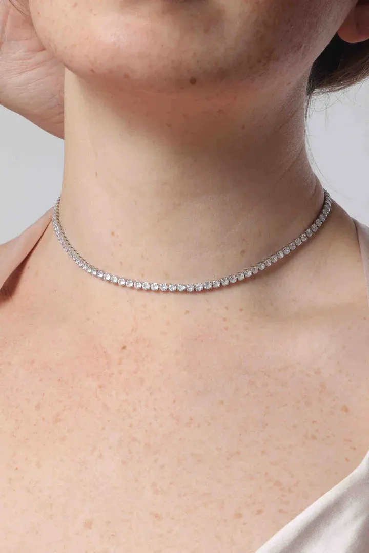 Serena Choker Silver - Marrin Costello