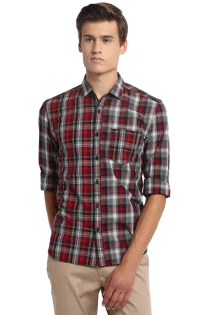 Slim Fit Mix And Match Checks Shirt