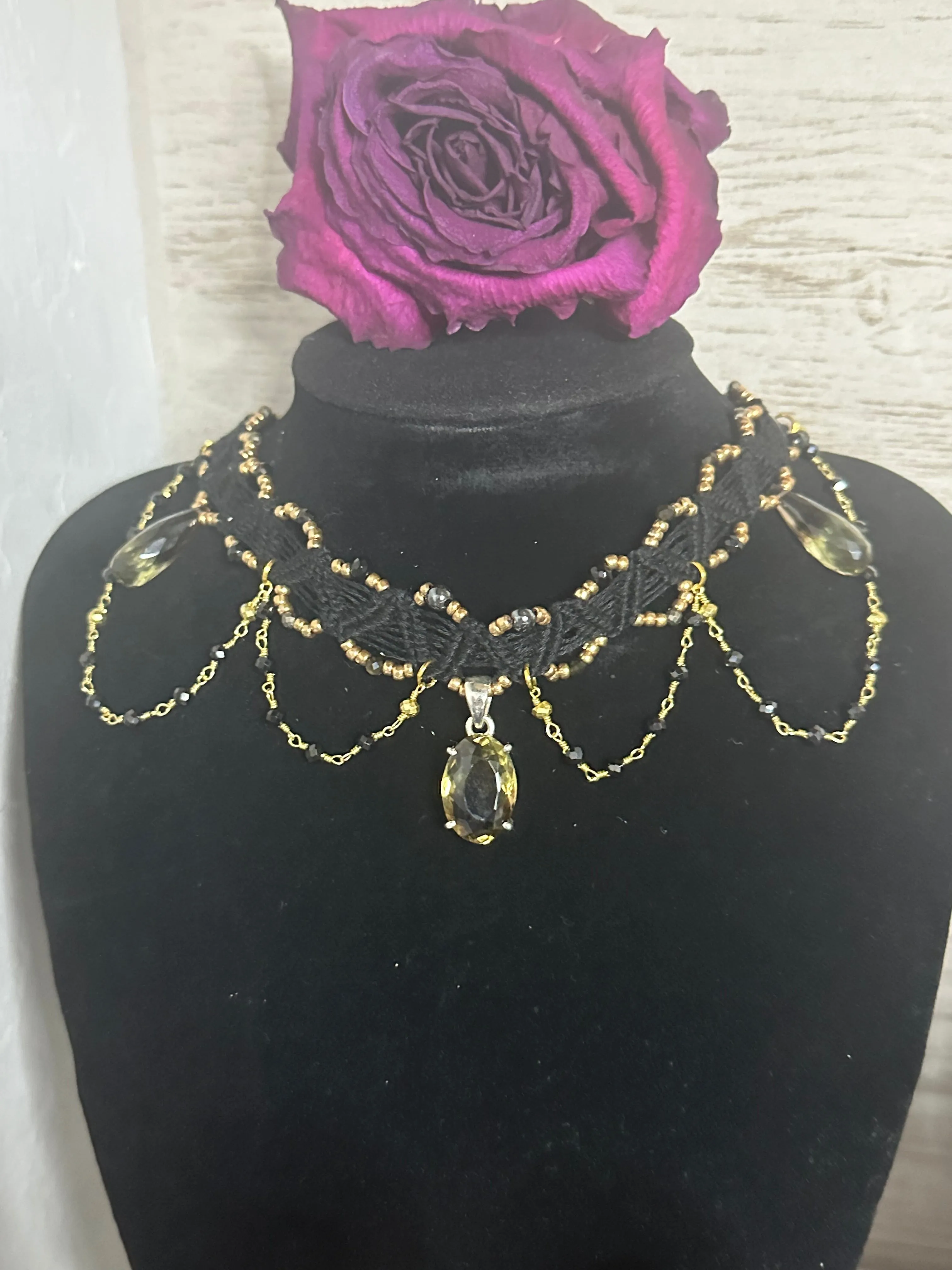 Smoky Citrine Choker