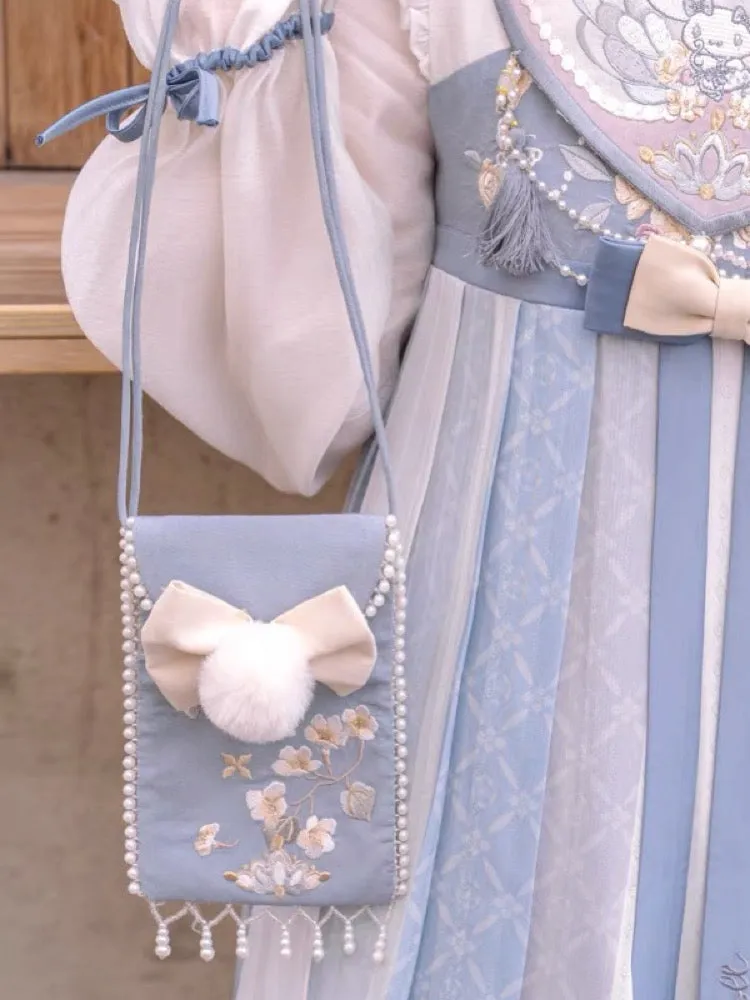 Snow Ball Pearl Crossbody Bags