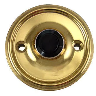 Solid Brass Traditional Style Doorbell (Polished Brass Finish)