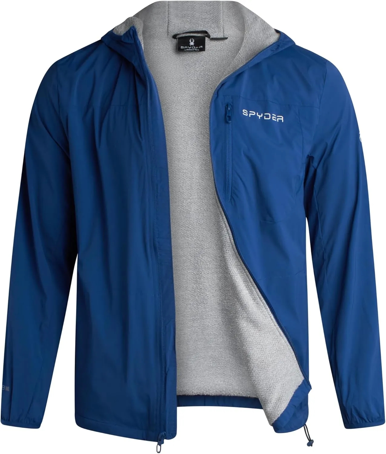 Spyder Mens Rain Jacket - Wind & Water Resistant Rain Coats for Men - Hooded Mens Windbreaker Lightweight for Travel and Golf