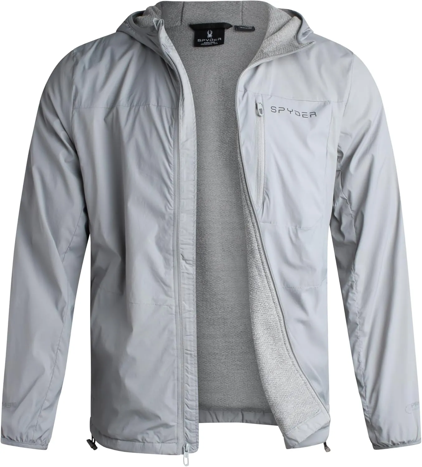 Spyder Mens Windbreaker Jacket - Lightweight Wind & Water Resistant Rain Coat for Men, Hooded Rain Jacket Men for Travel Golf