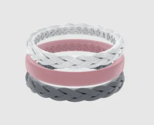Stackable Serenity Groove Life Silicone Ring