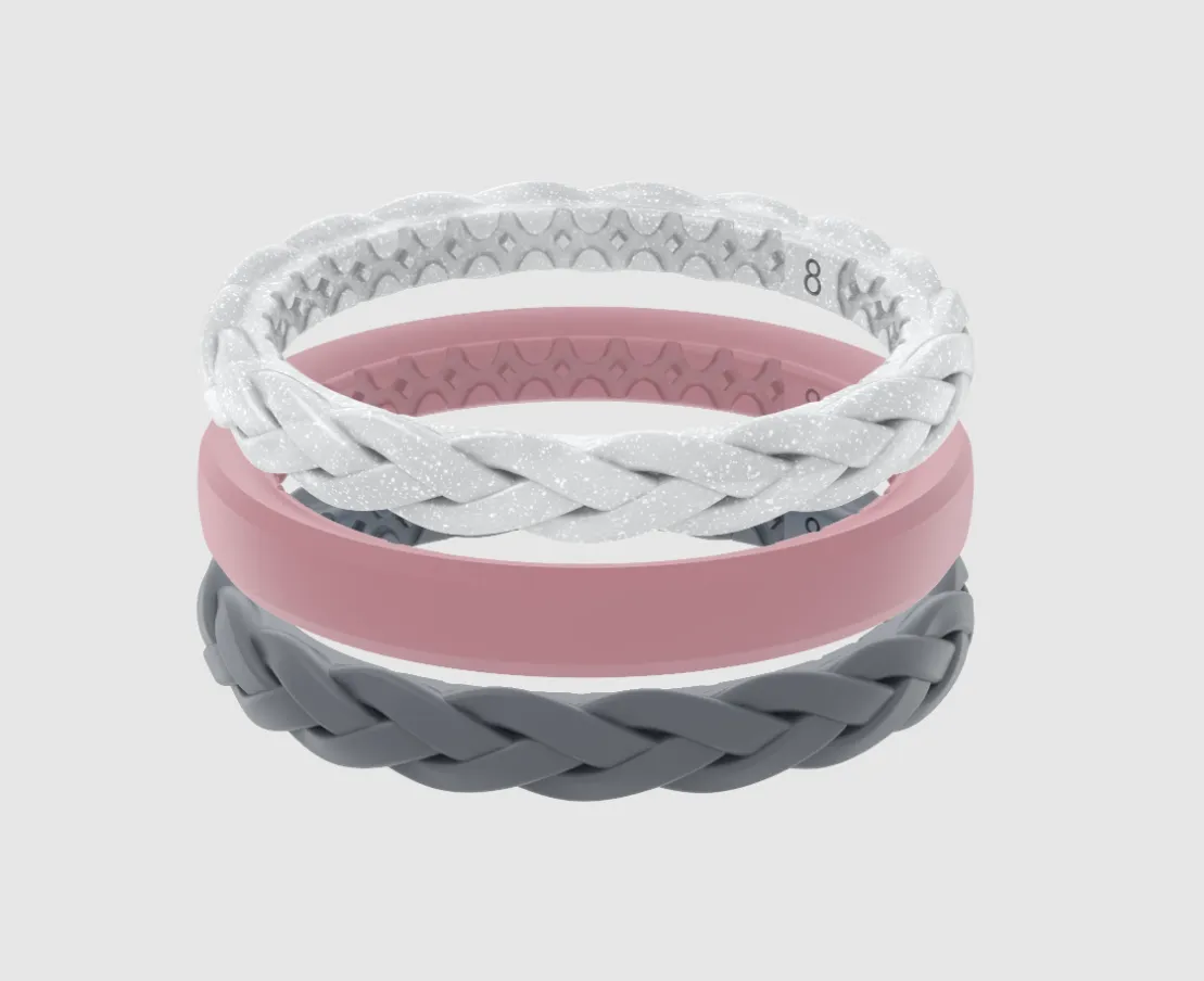 Stackable Serenity Groove Life Silicone Ring