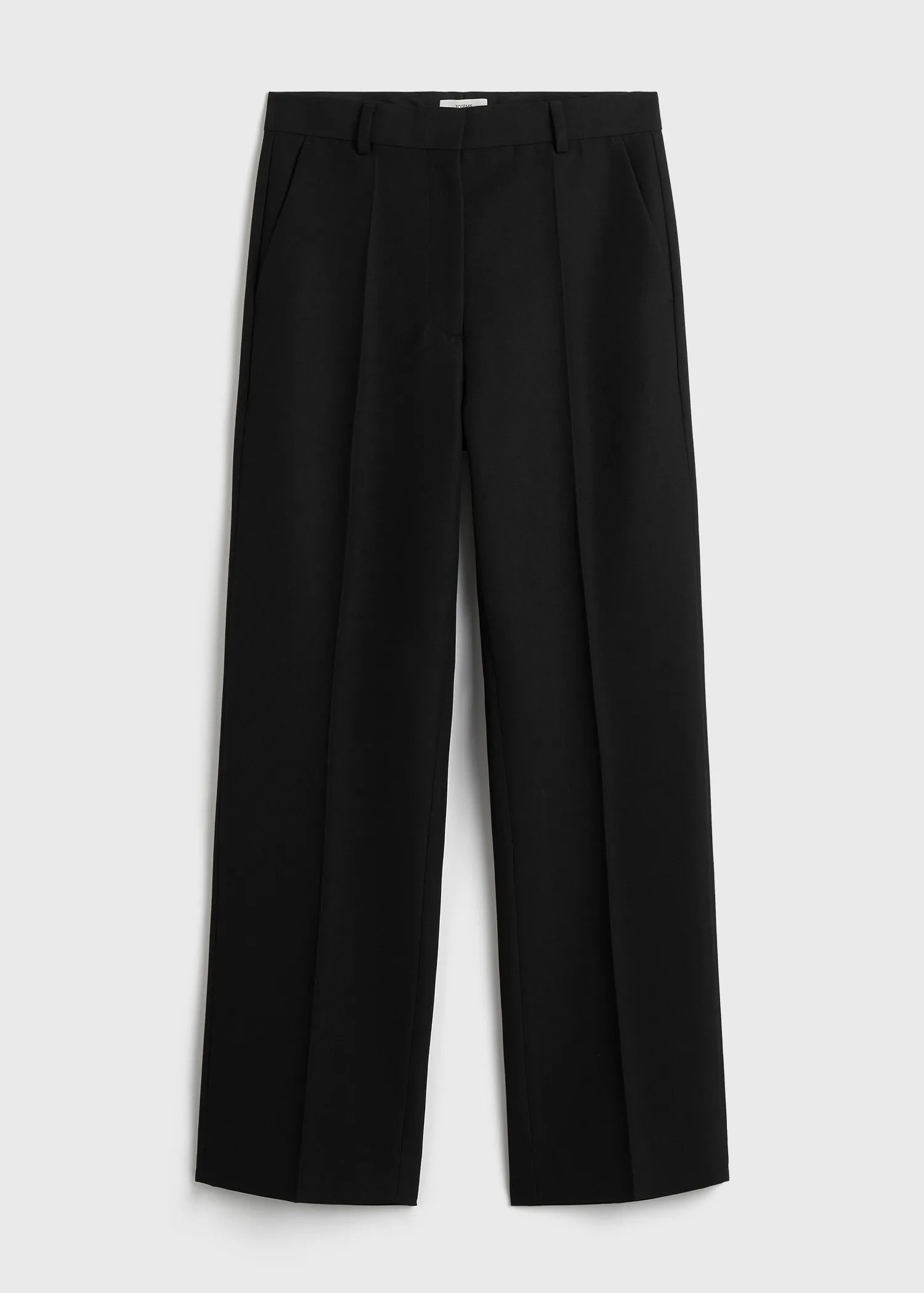 Straight suit trousers black