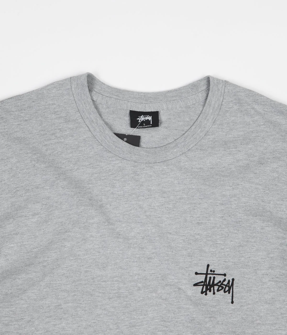Stussy Basic Stussy T-Shirt - Grey Heather