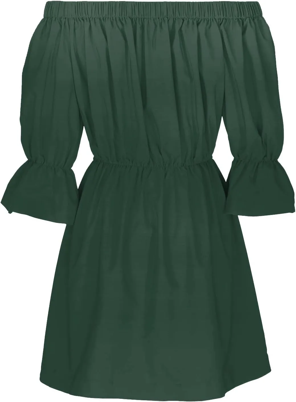 Summer Dresses for Women 2024 Off The Shoulder Ruffle Mini Dress Elastic Waist Long Sleeve Swing Boho Sun Dress