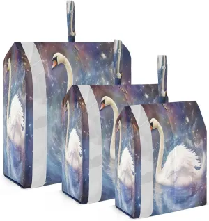 Swan Packing Cubes for Travel 3 Set Compression Packing Cubes Luggage Accessories for Suitcase