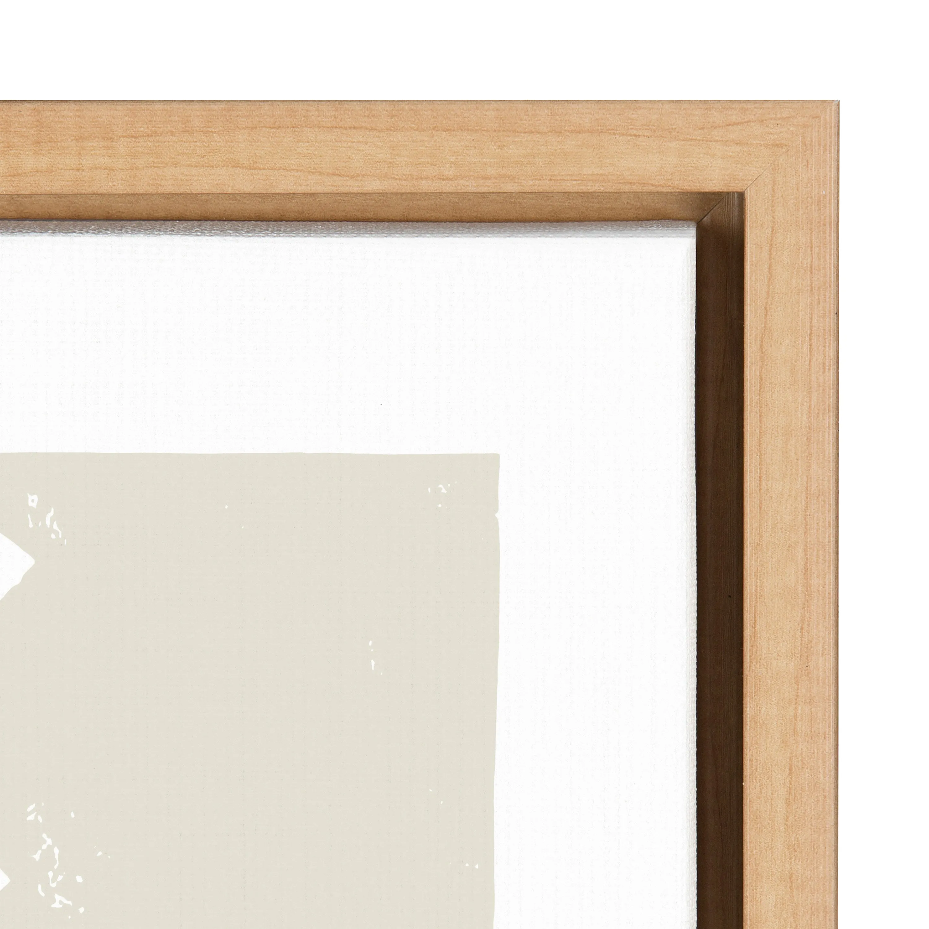 Sylvie Burst Neutral Framed Canvas by Statement Goods