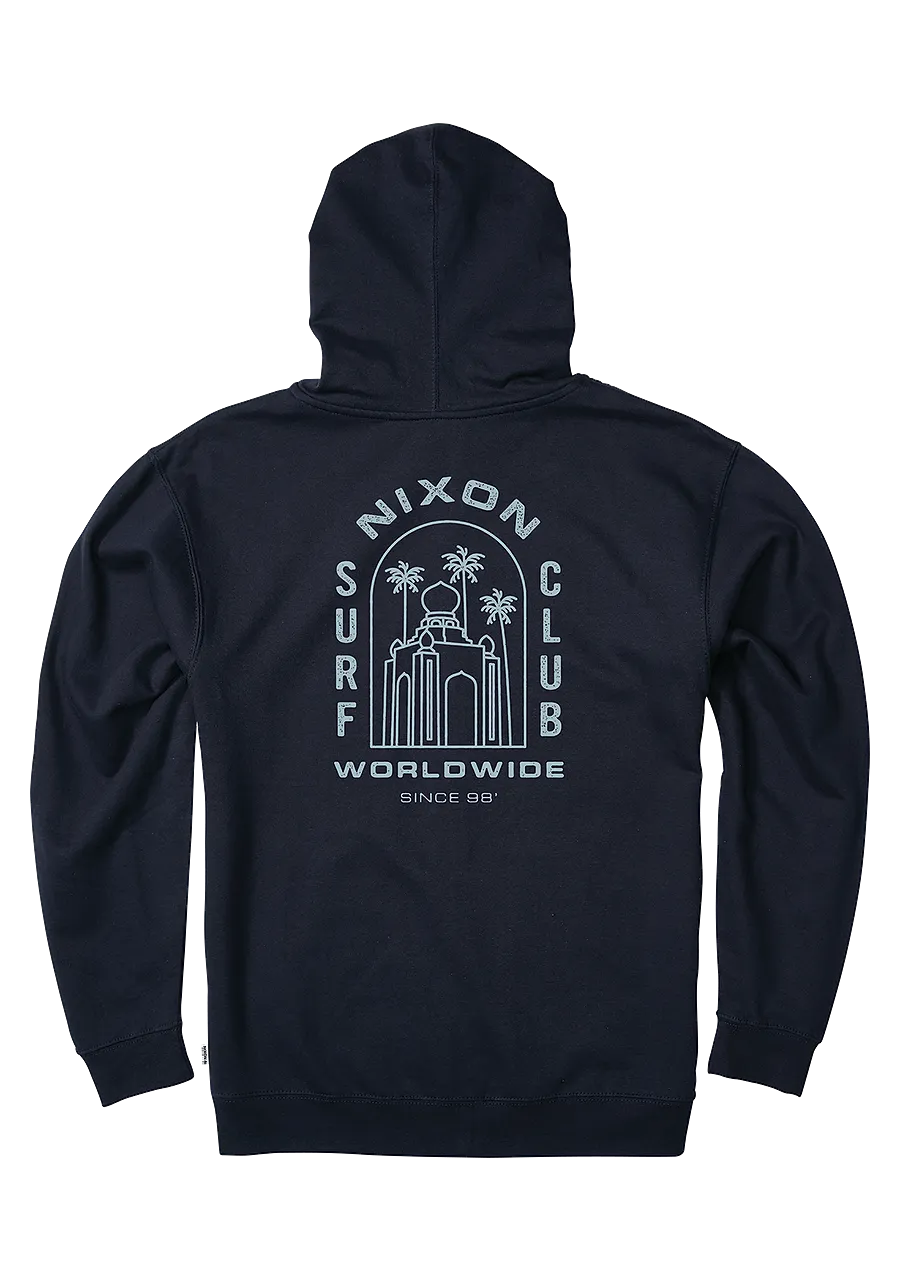 Temple Zip Hoodie - Navy