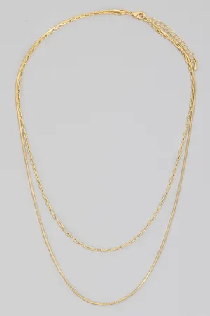 The Katalina Dainty Layered Chain Necklace