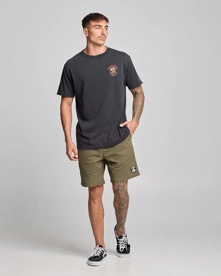 The Mad Hueys Kraken Tins Tee - Washed Black