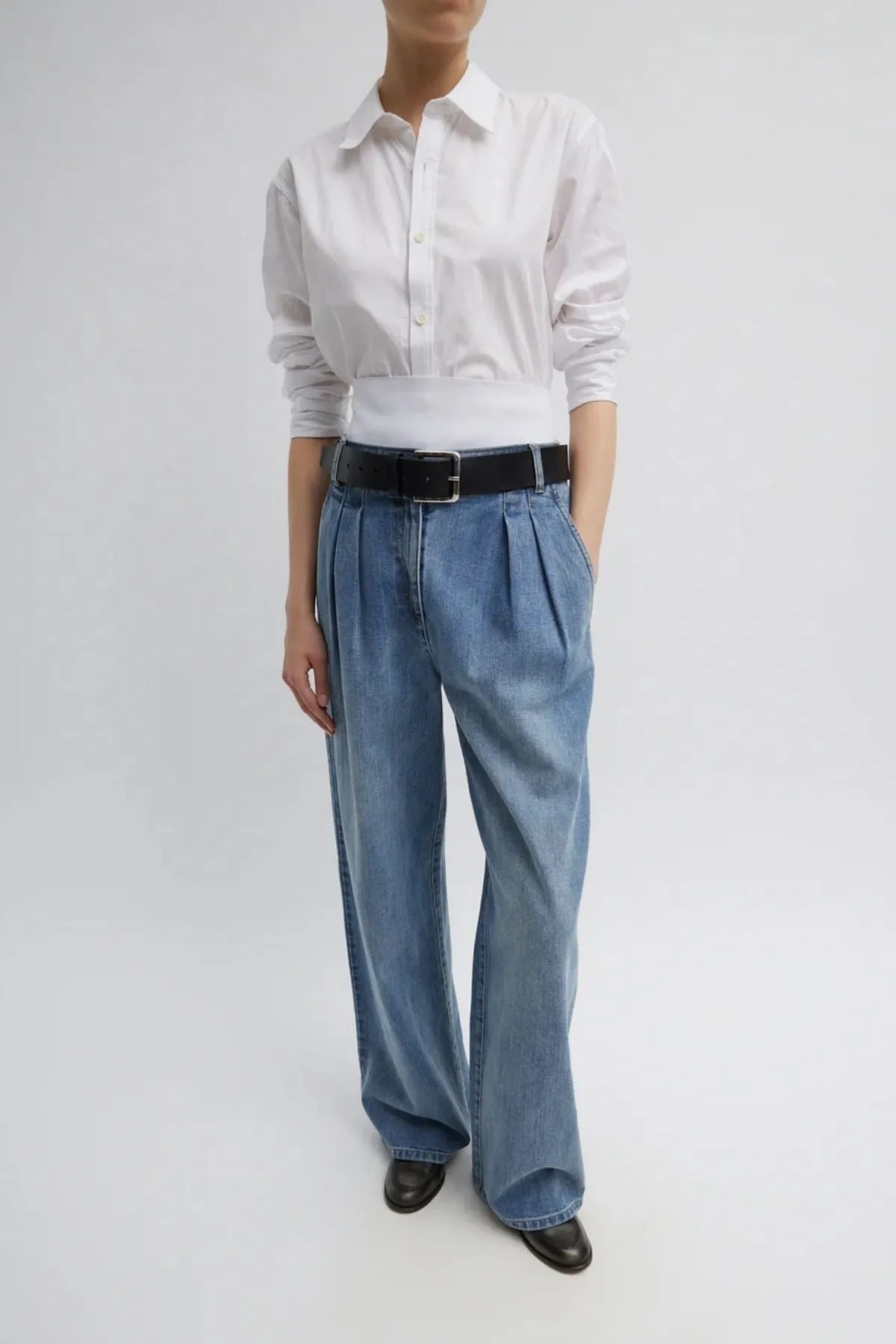 Tibi Charlie Men's Slim Shirt - White