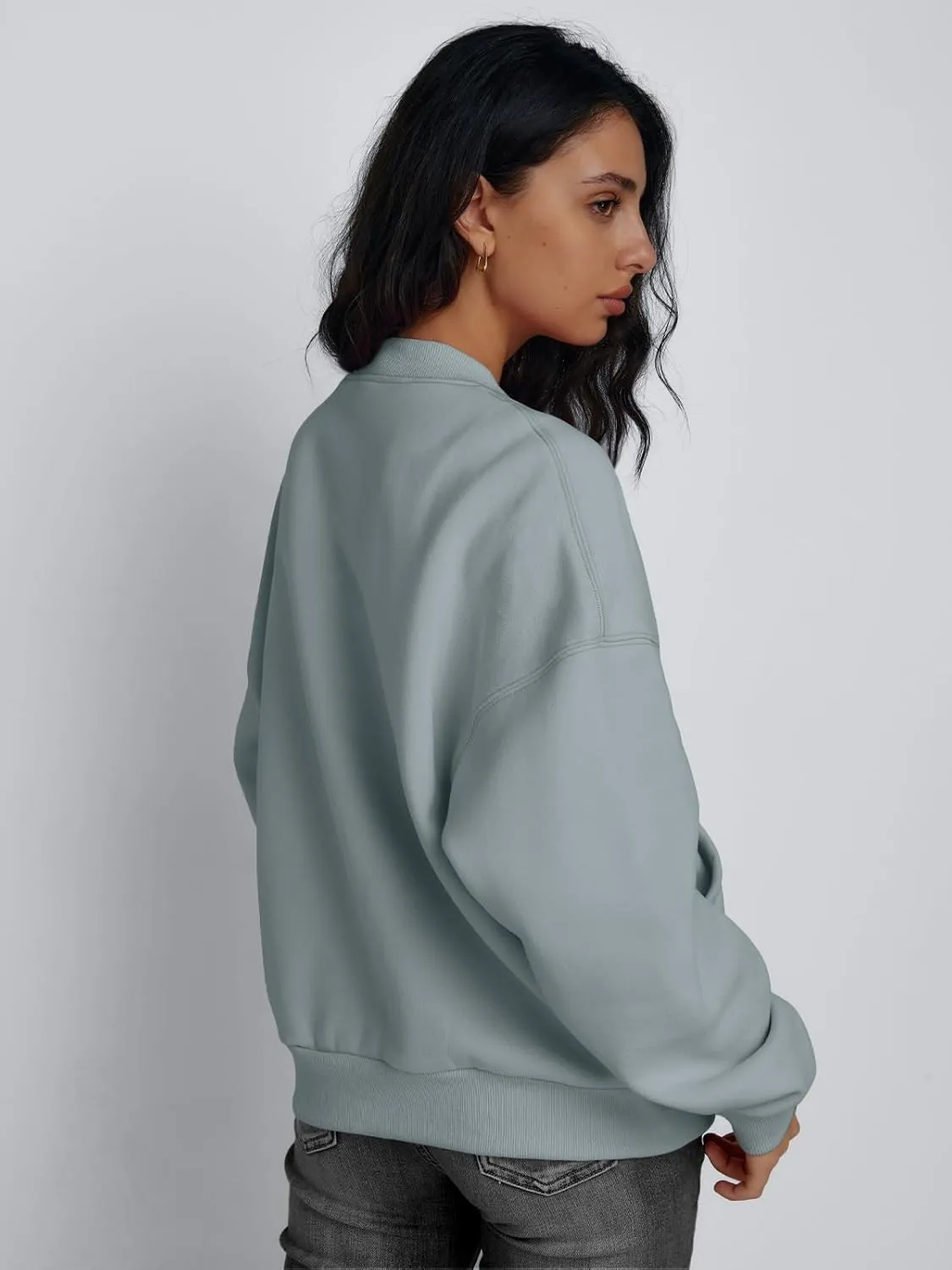 Trendy Queen Womens Zip Up Sweatshirts Jackets Oversized Fall Outfits Winter Clothes Hoodies with Pockets Y2k 2025 Fashion
