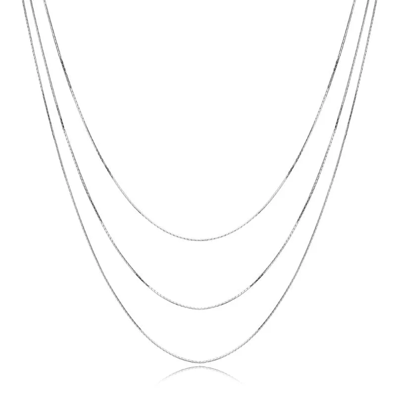 Triple Layered Snake Chain Necklace