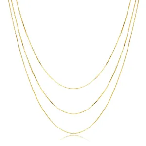 Triple Layered Snake Chain Necklace