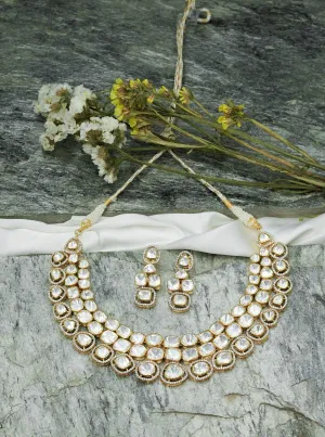 Triple Layered Statement Kundan Choker Set