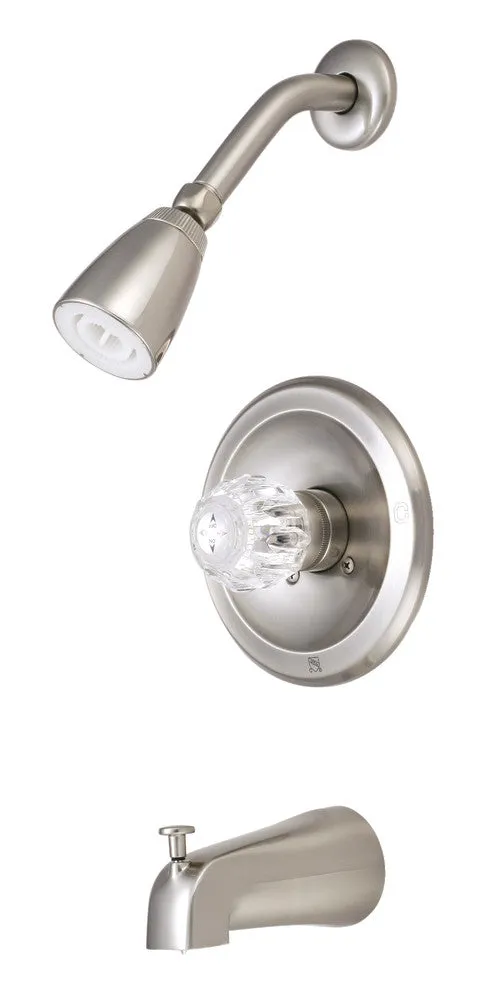 Tub and Shower Faucet With Solid Brass Construction
