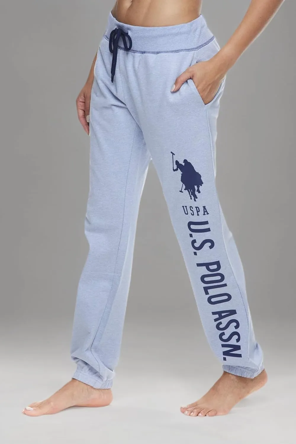 U.S. Polo Assn. Essentials Womens French Terry Jogger Sweatpants