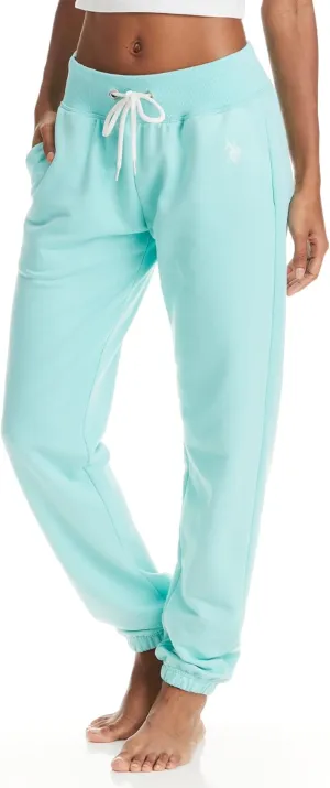 U.S. Polo Assn. Womens Sweatpants with Pockets, French Terry Womens Joggers or Wide Leg Sweats