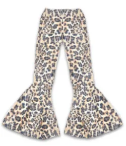 Vintage Wash Leopard Flare Pant
