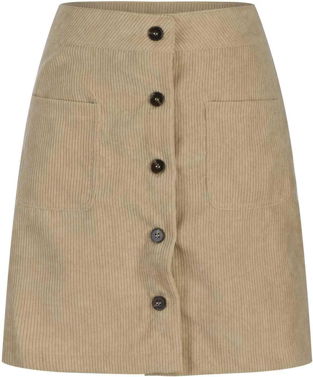 Women Corduroy Skirt Suede Pencil Skirts Office High Waist Button Bodycon Dress Knee Length Summer Elegant Dresses