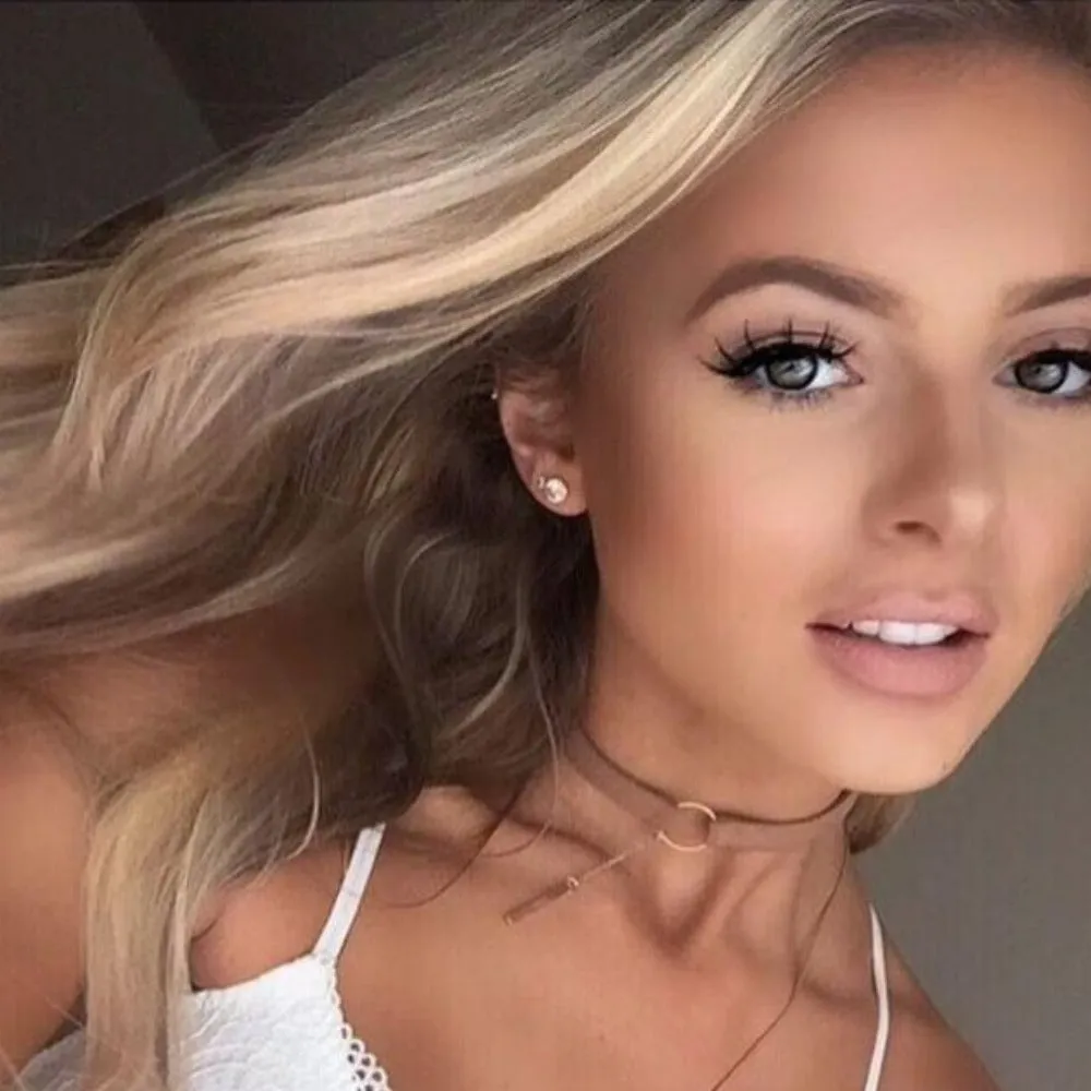 women necklaces choker leather charming dangle necklace around neck ✈️ free.shipping