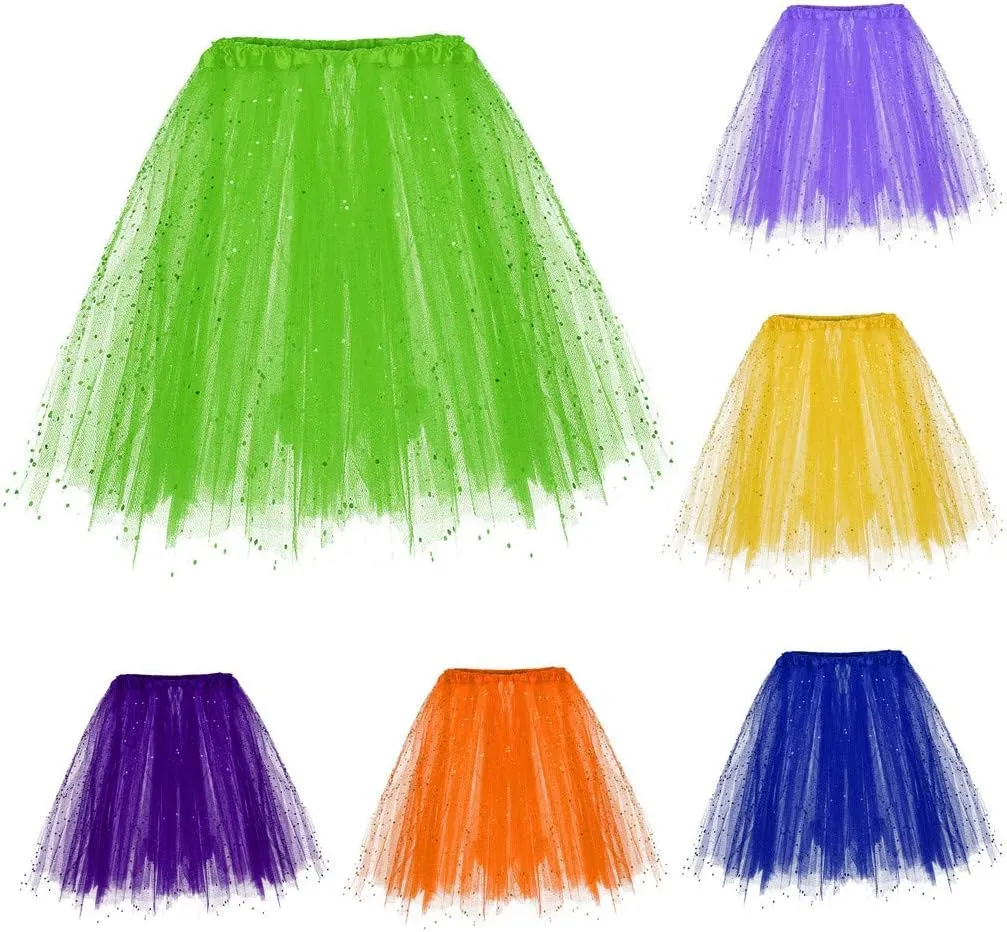 Women's A-Line High Waisted Midi Skirt Women's Candy Color Pleated Skirts Quality Length Knee Adult Dancing