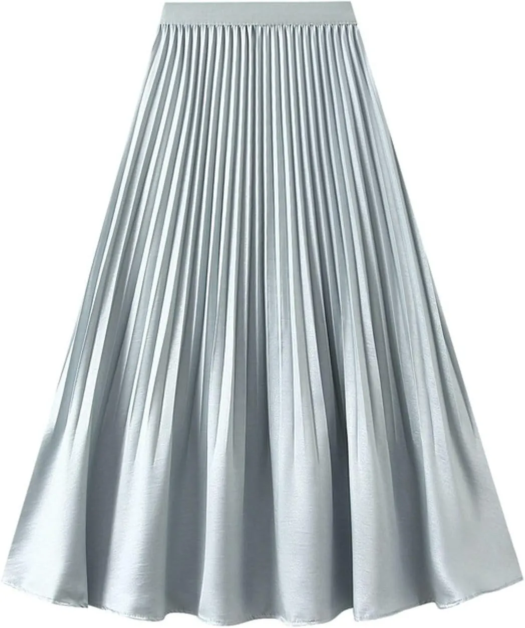 Women's Elegant Pleated Skirt A-Line Midi Long Skirts Dressy Slim Fit Casual Skirt 2025 Fashion