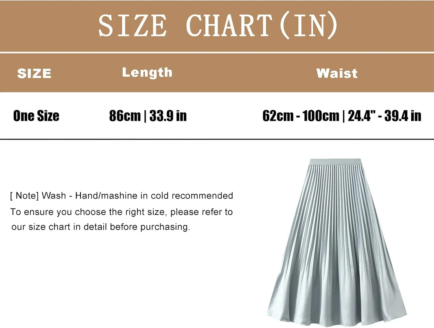Women's Elegant Pleated Skirt A-Line Midi Long Skirts Dressy Slim Fit Casual Skirt 2025 Fashion