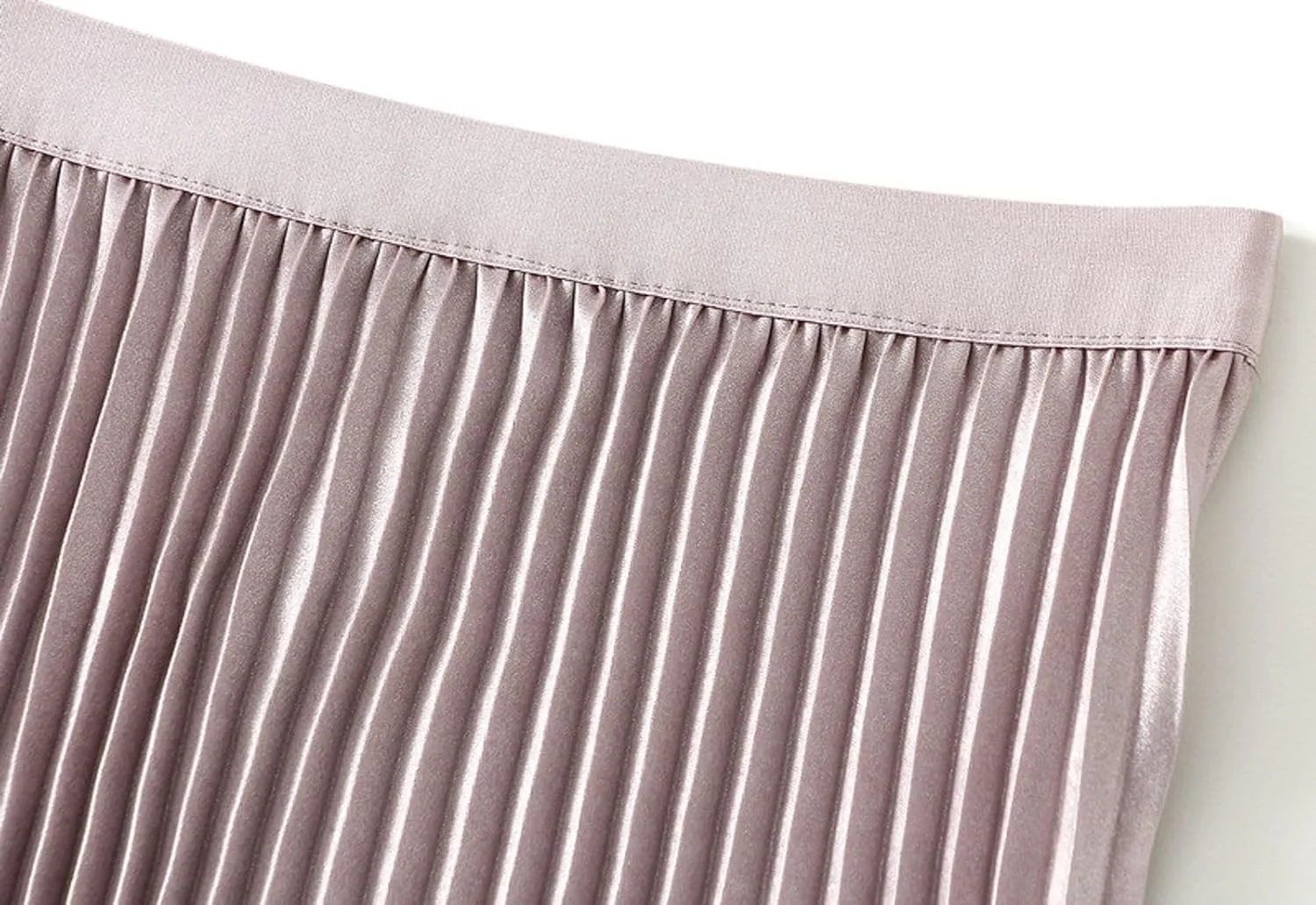 Women's Elegant Pleated Skirt A-Line Midi Long Skirts Dressy Slim Fit Casual Skirt 2025 Fashion