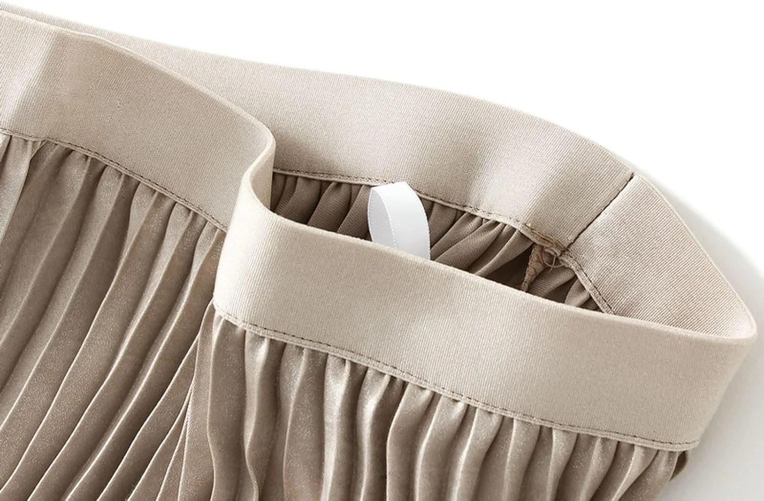 Women's Elegant Pleated Skirt A-Line Midi Long Skirts Dressy Slim Fit Casual Skirt 2025 Fashion