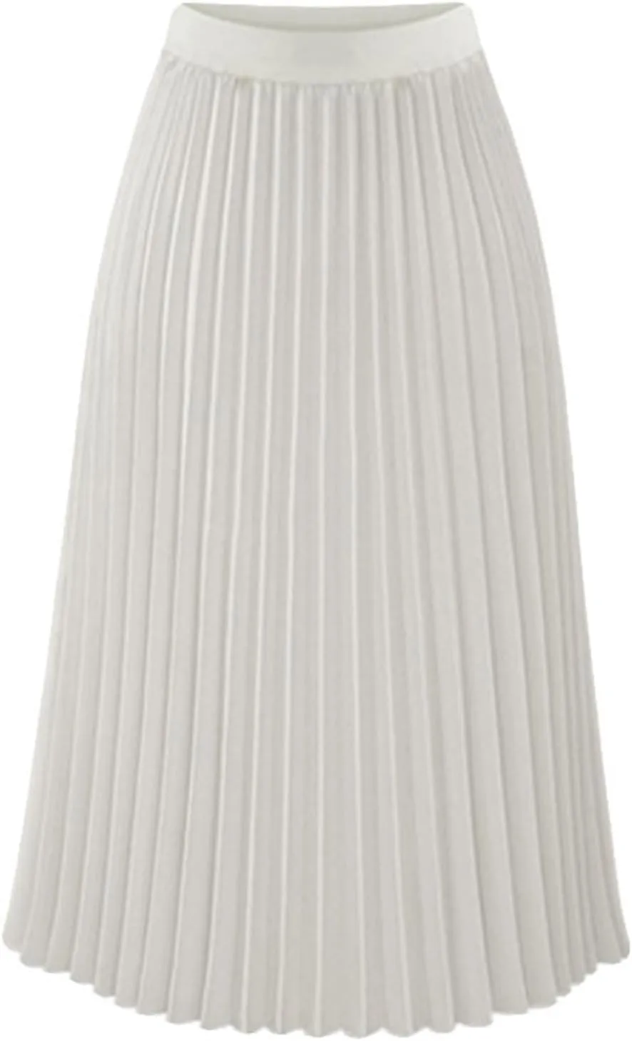 Women's Maxi Skirts Pleated Elegant A-Line Skirts Solid Color Lounge Baggy Long Skirts High Waisted Skirt 2025
