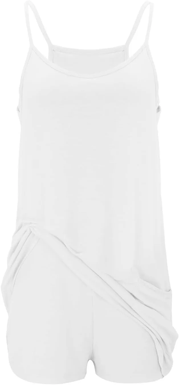 Womens Summer Mini Romper Dresses Workout Tennis Dress Sports Athletic Outfits Built in Shorts Trendy Vacation Dress