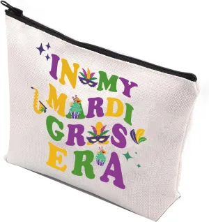 XYANFA Purple Green Carnival Makeup Bag Party Gift Accessories Fat Tuesday Cosmetic Bag
