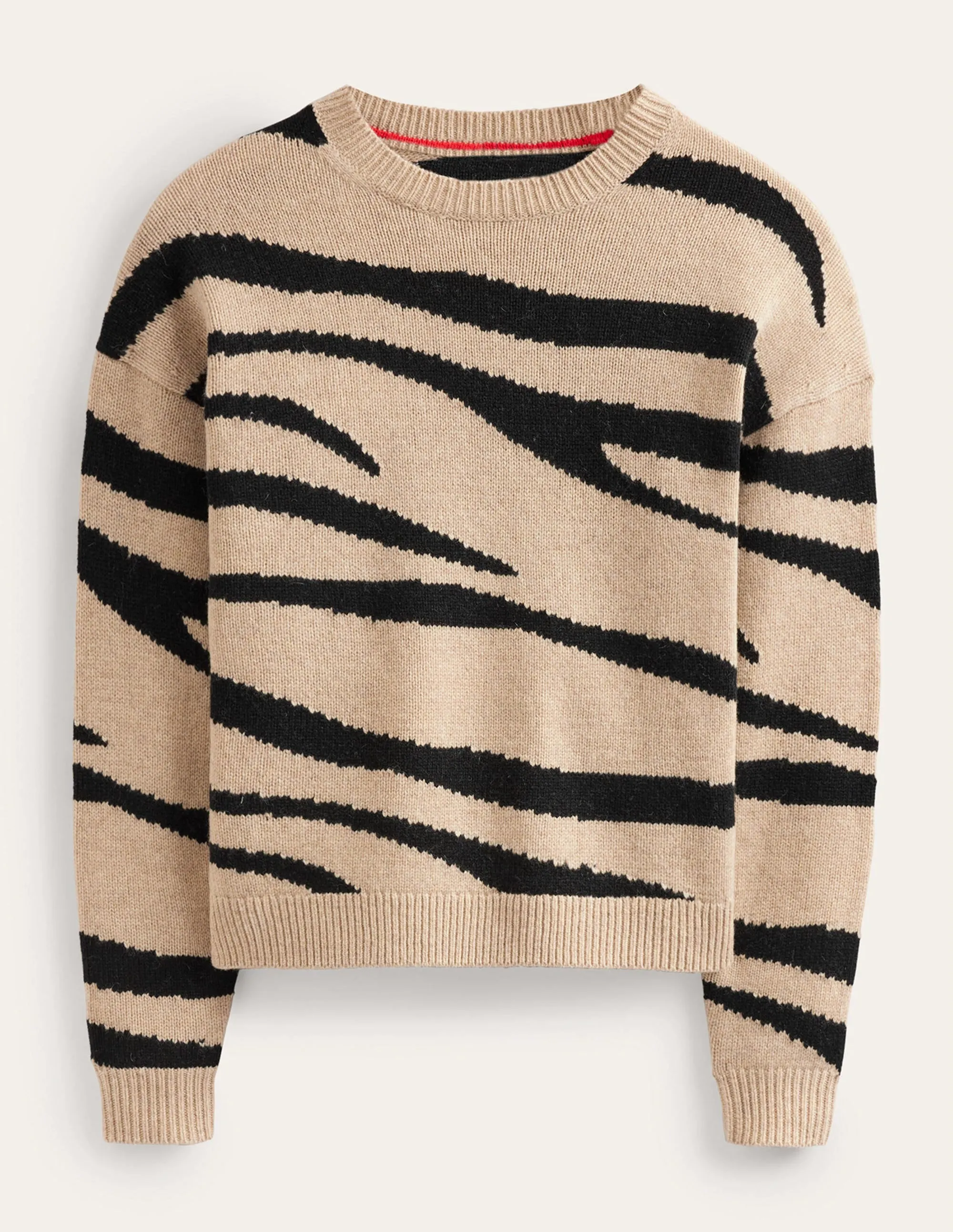 Zebra Jumper-Chinchilla Melange and Black