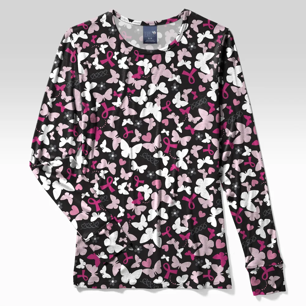 Zoe Chloe Silky Print Tee (Z12409)